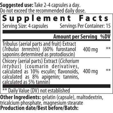 Tribulus Cichorium 60 Caps. - Vemoherb