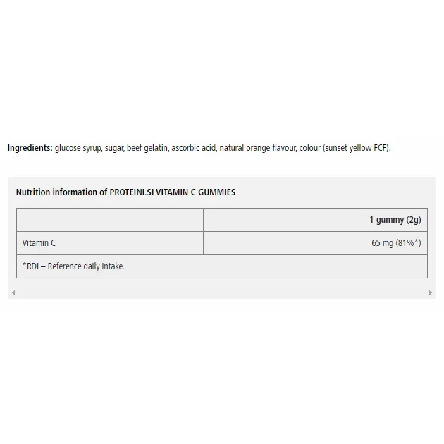 Vitamin C Gummies - Витамин С - Proteini.SI
