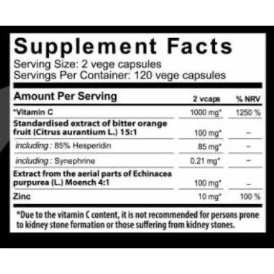Vitamin C 1000 mg + Bioflavonoids Capsules / 120 капсули, 120 дози - Hero.Lab