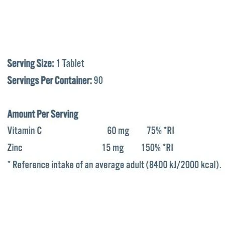 Zinc Vitality | 15 mg Zinc Bisglycinate / 90 капсули, 90 дози - Applied Nutrition