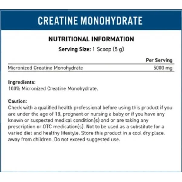 Creatine Monohydrate / 500 грама, 100 дози - Applied Nutrition