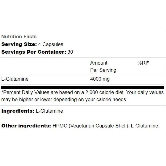 Glutamine 4K / 120 капсули, 30 дози - Applied Nutrition