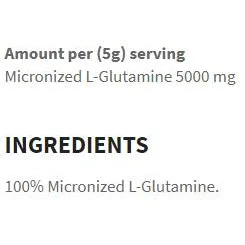 L-Glutamine Powder / 500 грама, 100 дози - Applied Nutrition
