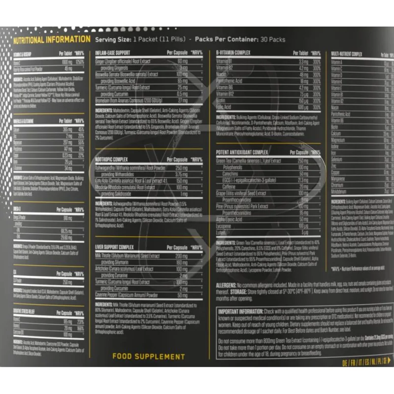 Black Stak | The Ultimate Health Pack / 30 Пакета - Applied Nutrition