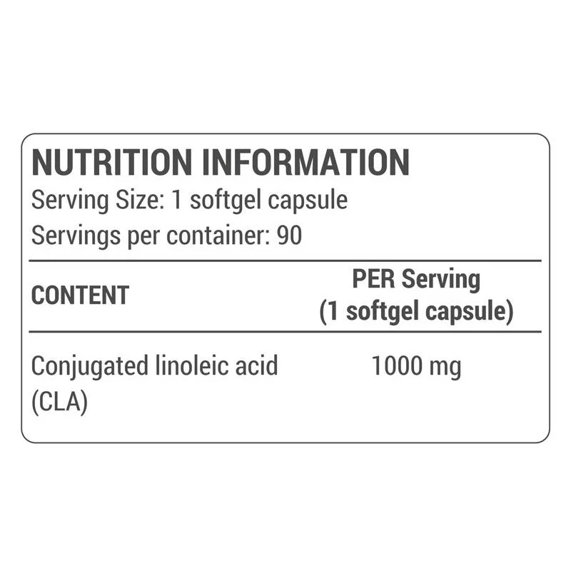 CLA 1000 mg / 90 Гел капсули, 90 дози - Dorian Yates Nutrition