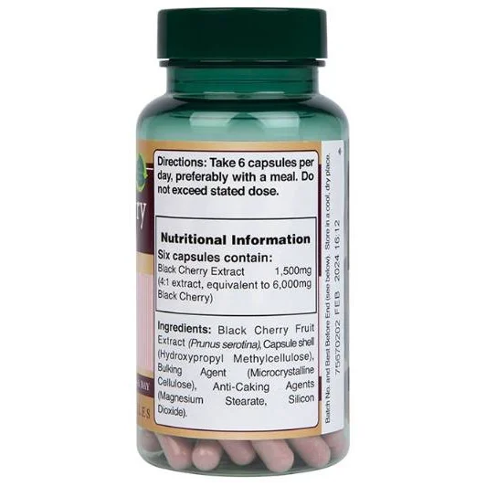 Black Cherry Extract / 120 капсули, 20 дози - Holland And Barrett