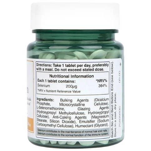 Selenium 200 mcg / 120 Таблетки, 120 дози - Holland And Barrett