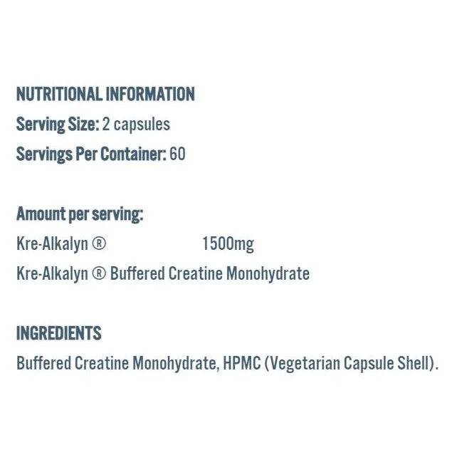 Kre-Alkalyn 1500 / 120 капсули, 60 дози - Applied Nutrition