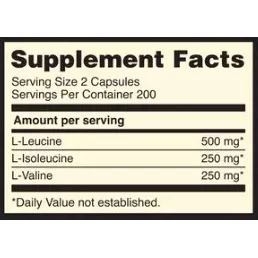 BCAA Mega-Size 1000 mg / 400 Caps / 400g - Optimum Nutrition