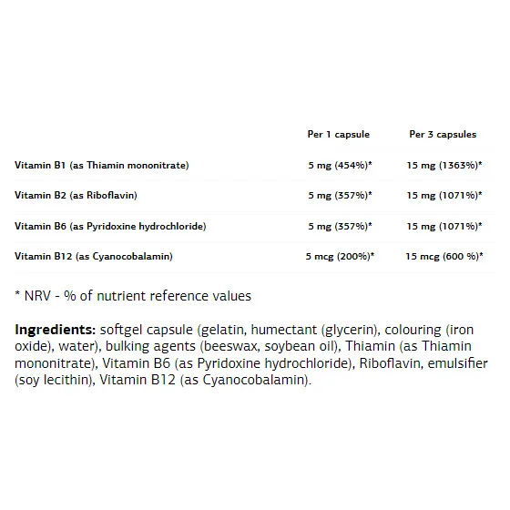 UltraVit Vitamin B Complex - Витамин B Комплекс, Разфасовка 90 sgels - VPLab