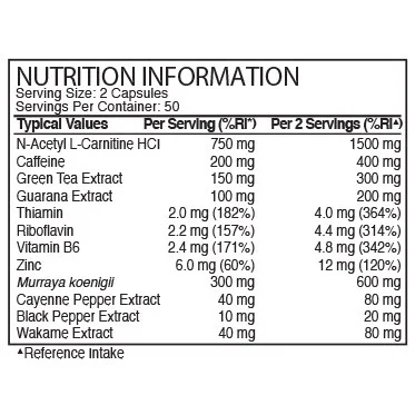 Thermo Cuts 100 Caps. (25 дози) - Optimum Nutrition