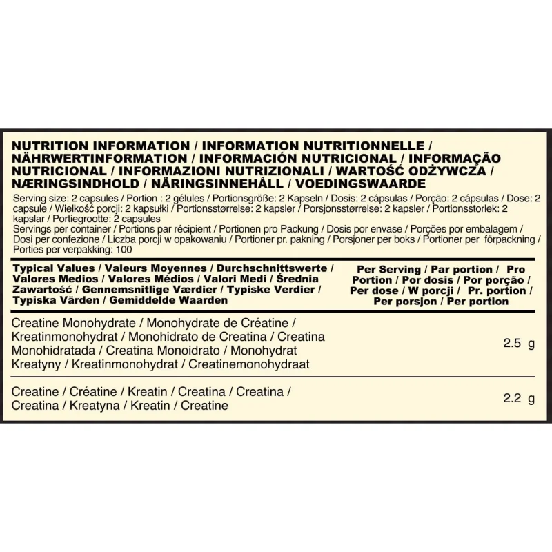 Creatine 2500 / 200 Caps. - Optimum Nutrition