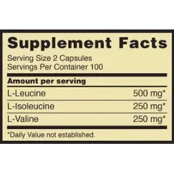 BCAA Mega-Size 1000 mg / 200 Caps / 200g - Optimum Nutrition