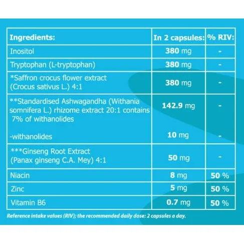 Apatil | Adaptogen Complex with Saffron & Ashwagandha / 60 капсули, 30 дози - Hero.Lab