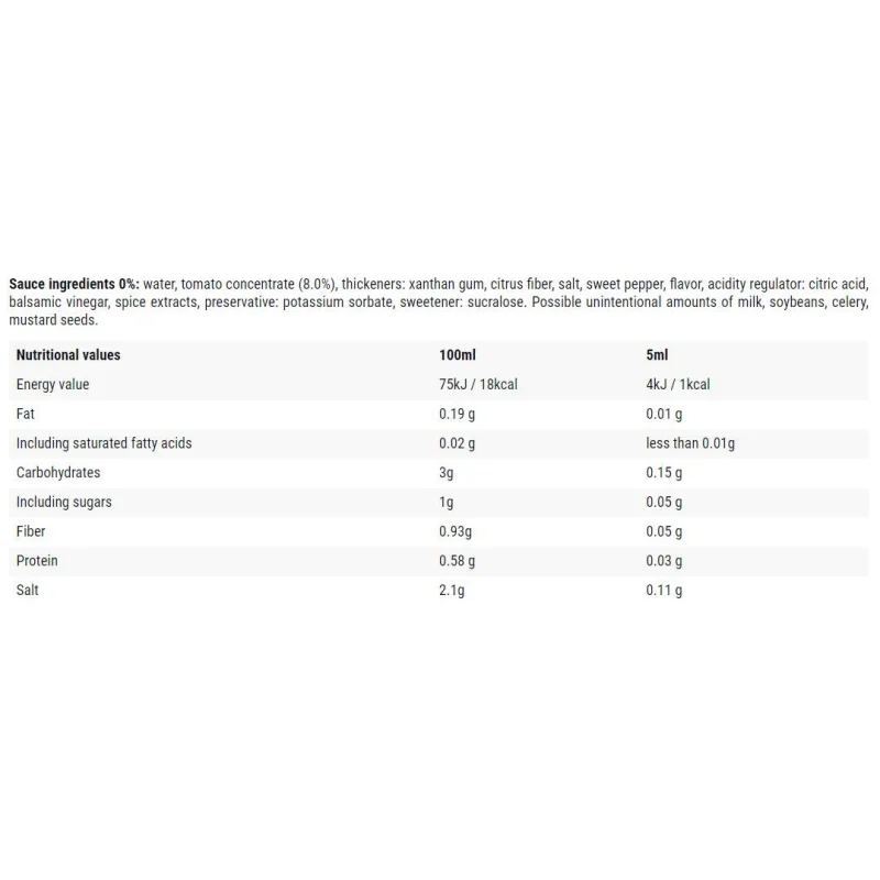 Salsa Mexicana / 0 Calorie Sauce / 500 мл - Cheat Meal