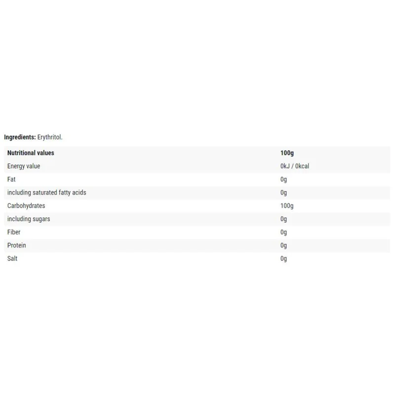 Erythritol / Sugar Free Sugar / 1000 грама - Cheat Meal
