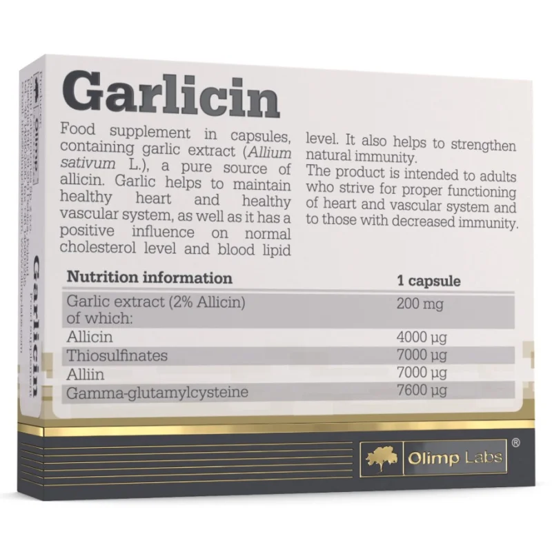 Garlicin / Garlic Extract / 30 Caps - OLIMP