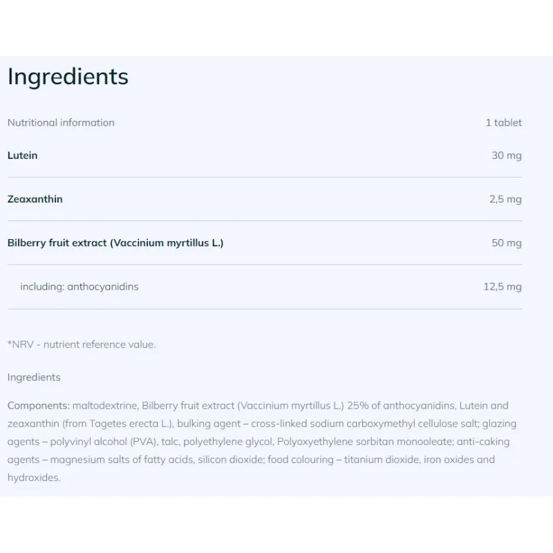 Lutein Max-Complex / 30 Tabs - OLIMP