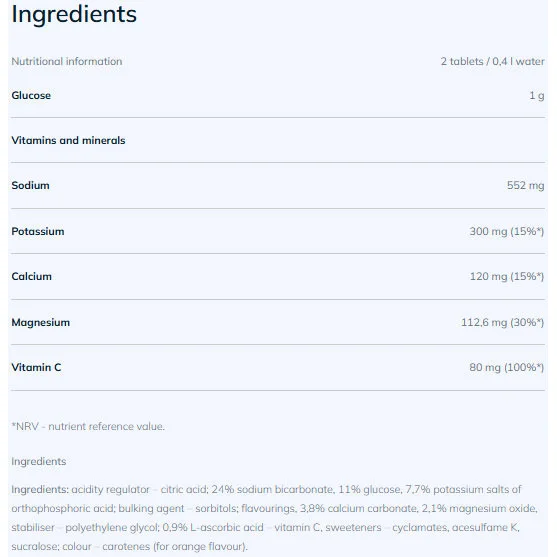 Hydratonic Fast / 20 Effervescent Tabs - OLIMP