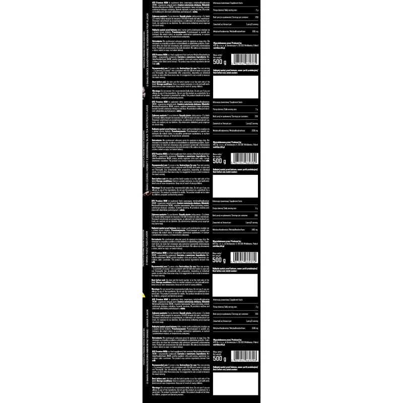 KFD Premium MSM - МСМ, Разфасовка 500g - KFD Nutrition