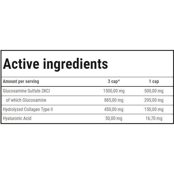 Glucosamine Sport Complex | with Hyaluronic Acid & Collagen Type II / 180 капсули, 60 дози - Trec Nutrition