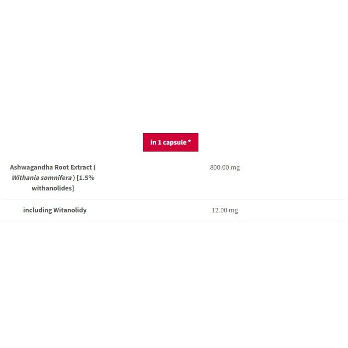 Ashwagandha 800 | Plant Adaptogen / 60 капсули, 60 дози - Trec Nutrition