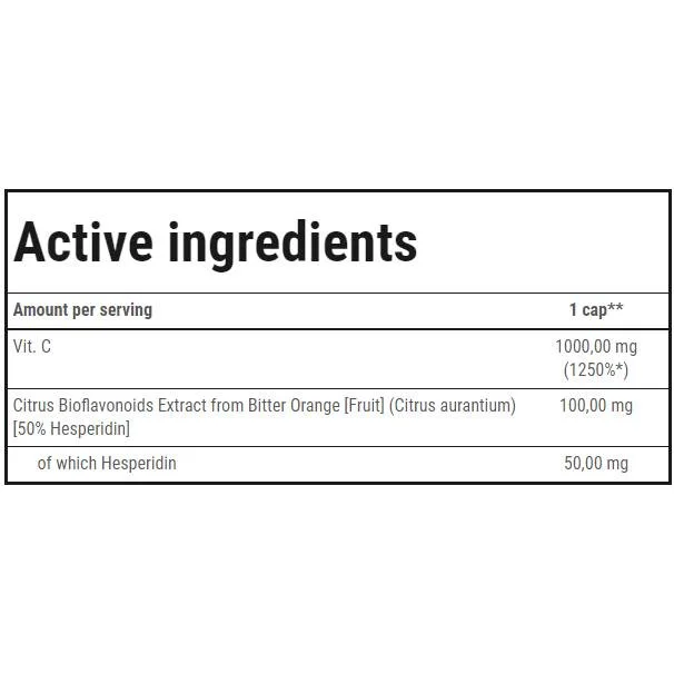 Vitamin C 1000 Ultra Bioflav / 100 капсули, 100 дози - Trec Nutrition