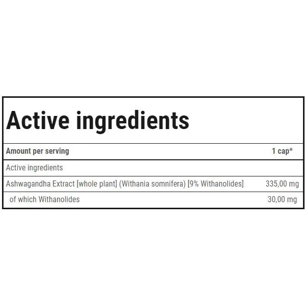 Ashwagandha Max 335 mg / 60 капсули, 60 дози - Trec Nutrition