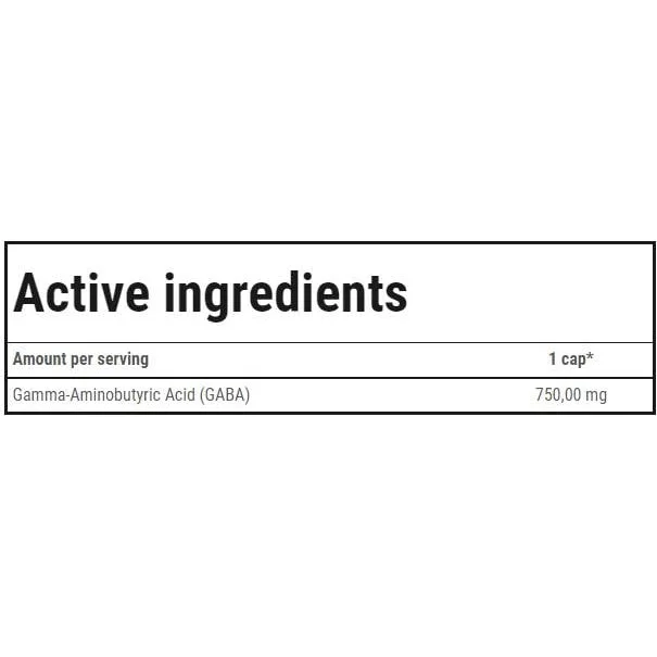 GABA 750 mg / 60 капсули, 60 дози - Trec Nutrition