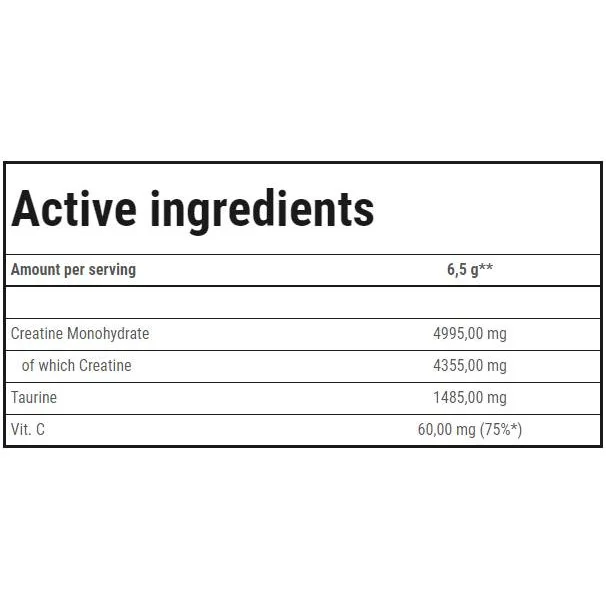 Creatine Micronized 200 Mesh + Taurine | High Quality Creatine Monohydrate Powder / 400 грама, 61 дози - Trec Nutrition