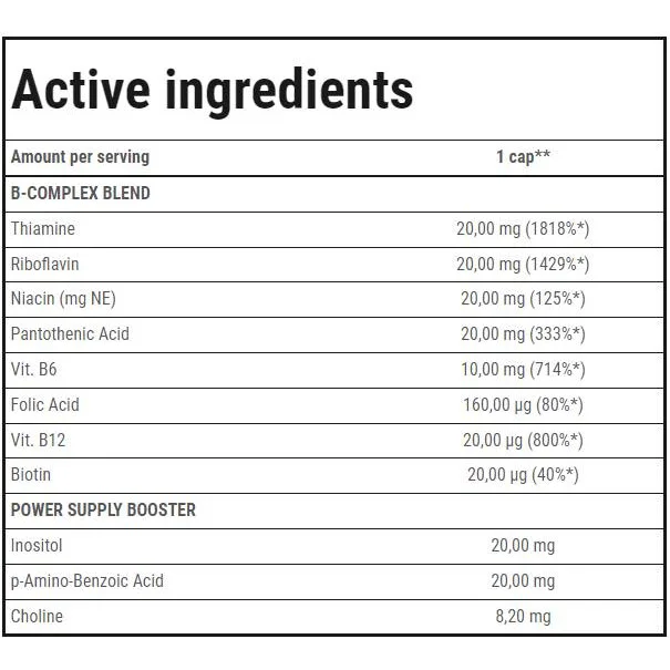 Vit. B-Complex | Vitamin B Group Completion / 60 капсули, 60 дози - Trec Nutrition