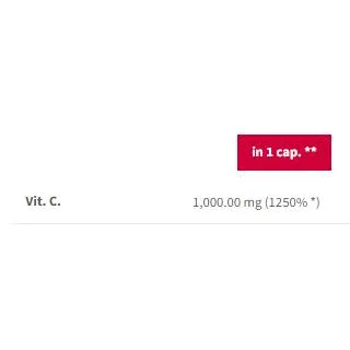 Vit. C 1000 | Vitamin C 1000 mg / 90 капсули, 90 дози - Trec Nutrition