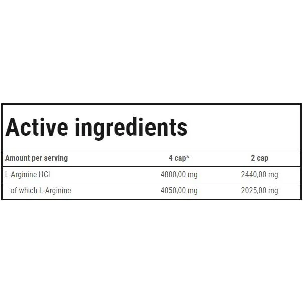 L-Arginine Xtreme 1220 mg / 90 капсули, 45 дози - Trec Nutrition