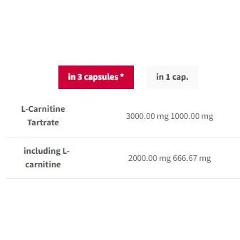 L-Carnitine 3000 Caps / 60 капсули, 20 дози - Trec Nutrition