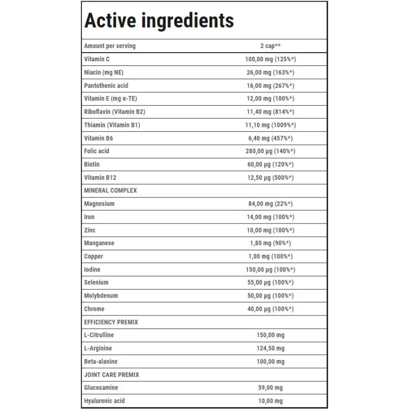 Runner's Multivitamin Endurance / 90 капсули, 45 дози - Trec Nutrition