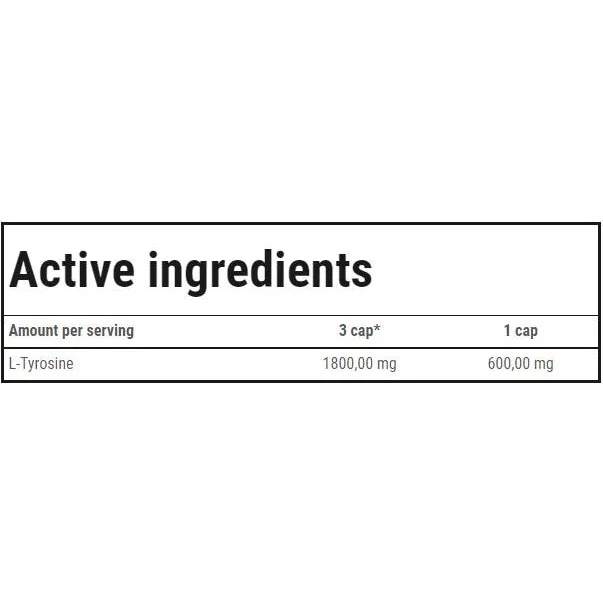 Tyrosine 600 / 60 капсули, 20 дози - Trec Nutrition