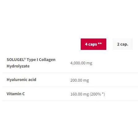 Collagen Max | Solugel® with Hyaluronic Acid & Vitamin C / 180 капсули, 45 дози - Trec Nutrition