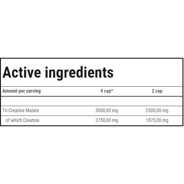 CM3 1250 | Tri-Creatine Malate / 360 капсули, 90 дози - Trec Nutrition
