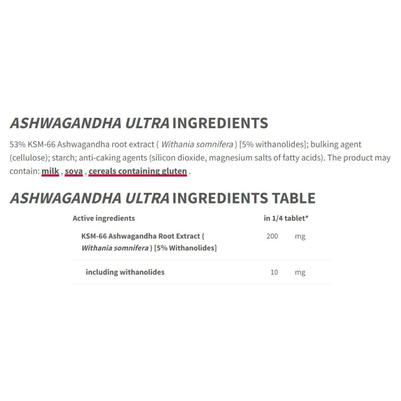 Ashwagandha KSM-66 200 mg / 60 капсули, 60 дози - Trec Nutrition