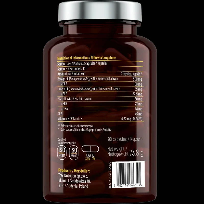 Omega 3-6-9 with Fish Oil / 90 Гел капсули, 45 дози - Essensey