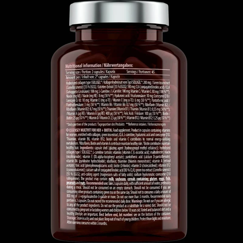 Multivit for Her + Biotin / 90 капсули, 45 дози - Essensey