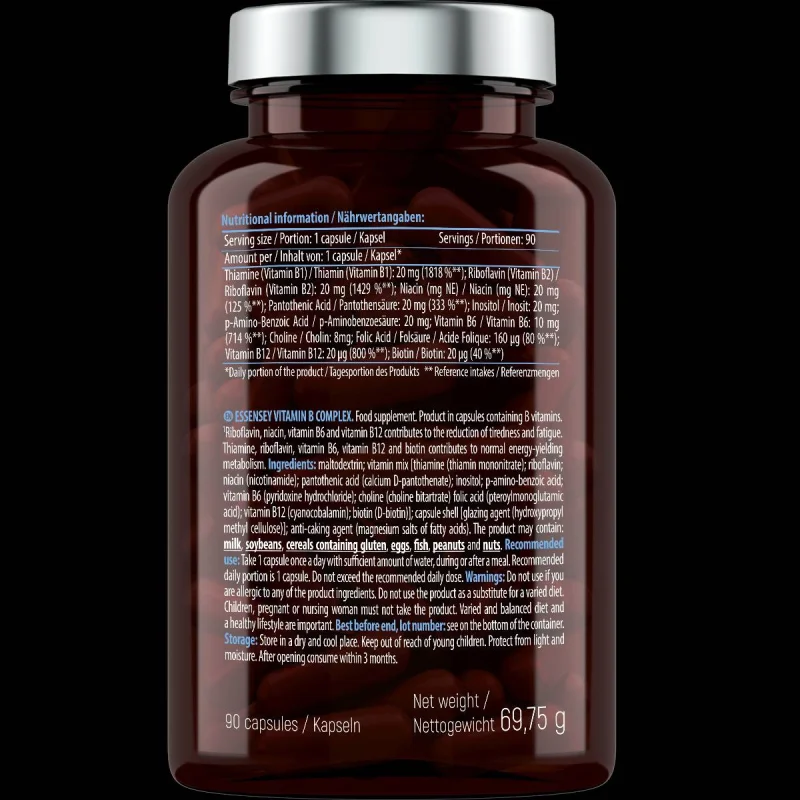 Vitamin B Complex / 90 капсули, 90 дози - Essensey