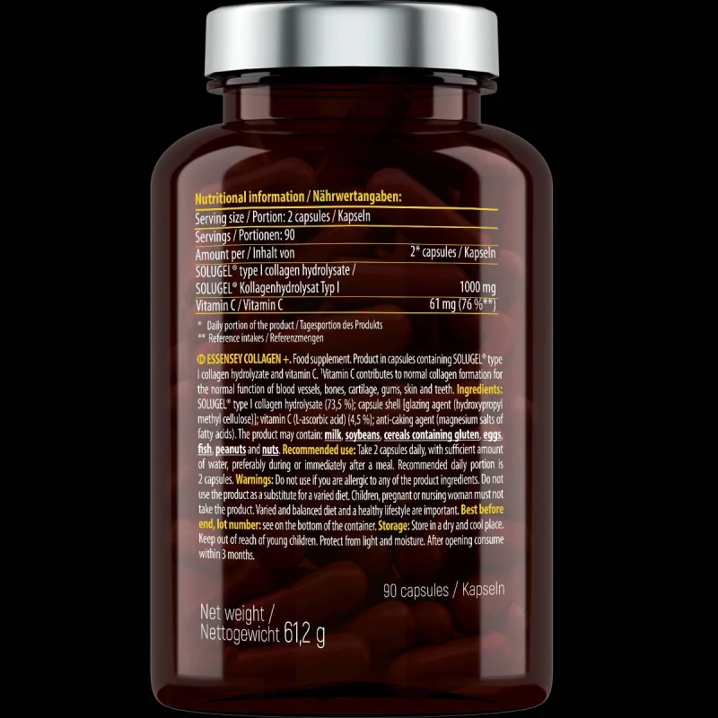 Collagen+ | with Vitamin C / 90 капсули, 30 дози - Essensey