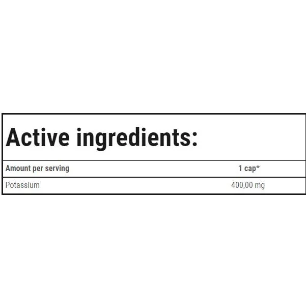 Potassium 400 mg / 90 капсули, 90 дози - Trec Nutrition