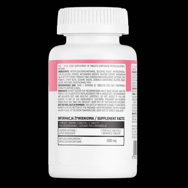 MSM 1000 mg / 90 Таблетки, 45 дози - OstroVit