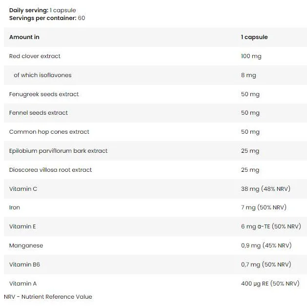 Women Vitamins + Herbs | Hormonal Regulation (60 дози) / 60 капсули - FA Nutrition
