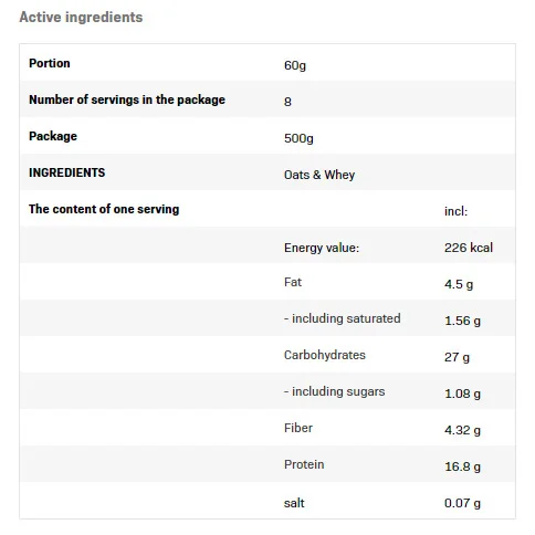 Oats & Whey - Овесени Ядки с Протеин - Allnutrition