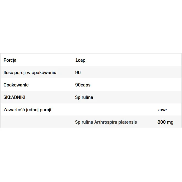 Spirulina - Антиоксидант, Разфасовка 90 caps - Allnutrition