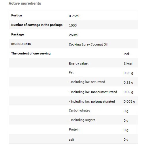 Cooking Spray - Coconut Oil - Спрей За Готвене - Allnutrition
