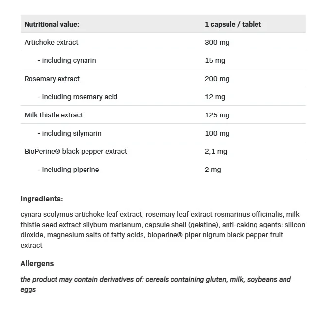 Milk Thistle Forte - Магарешки Бодил - Allnutrition